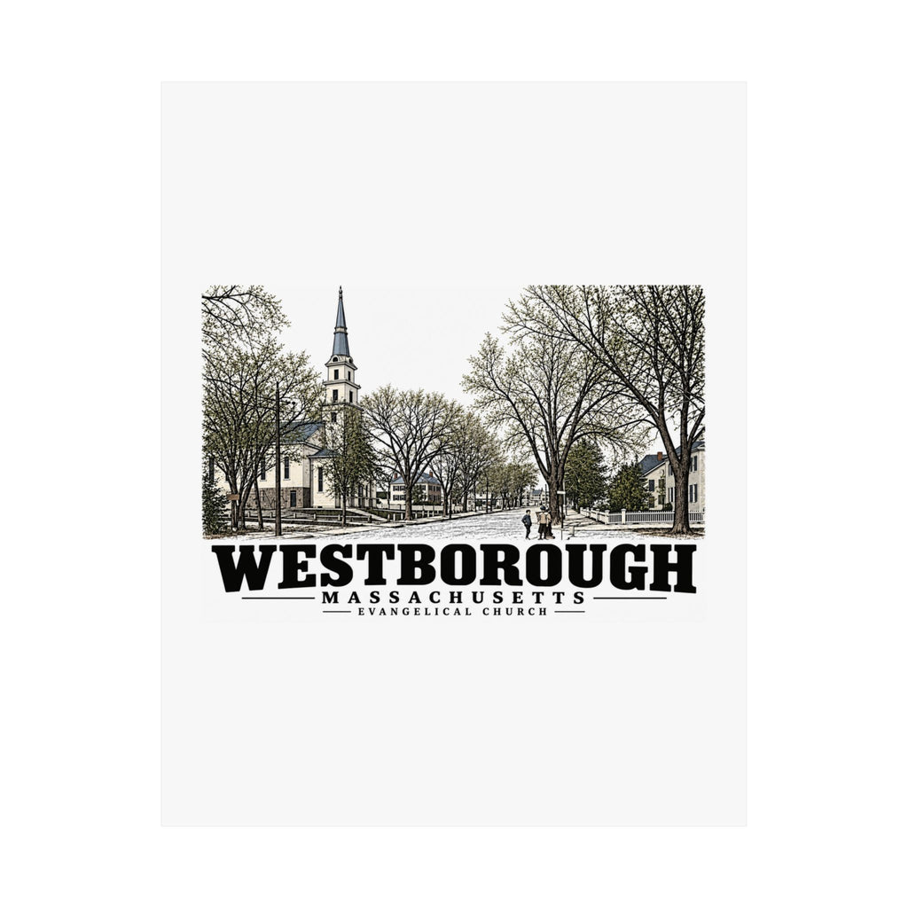 Evangelical Church Unframed Matte Poster | Westborough – Blackstone ...